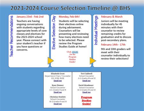 2023-24 Course Selection Timeline